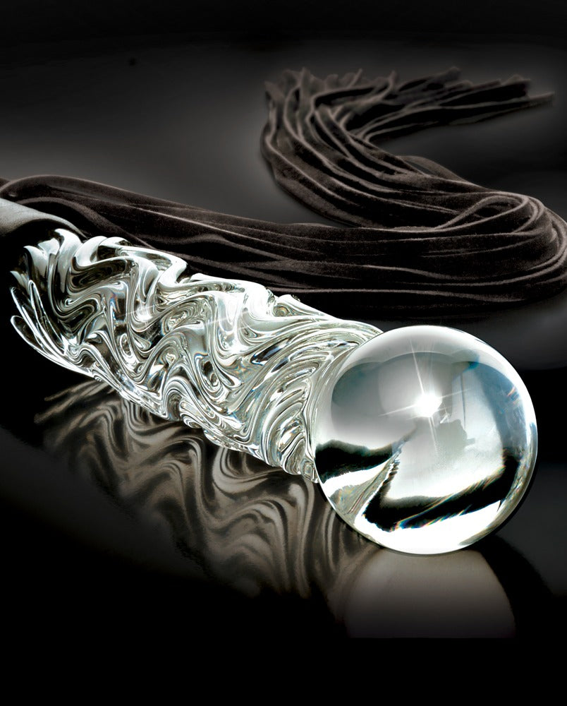 Icicles Hand Blown Glass Whip