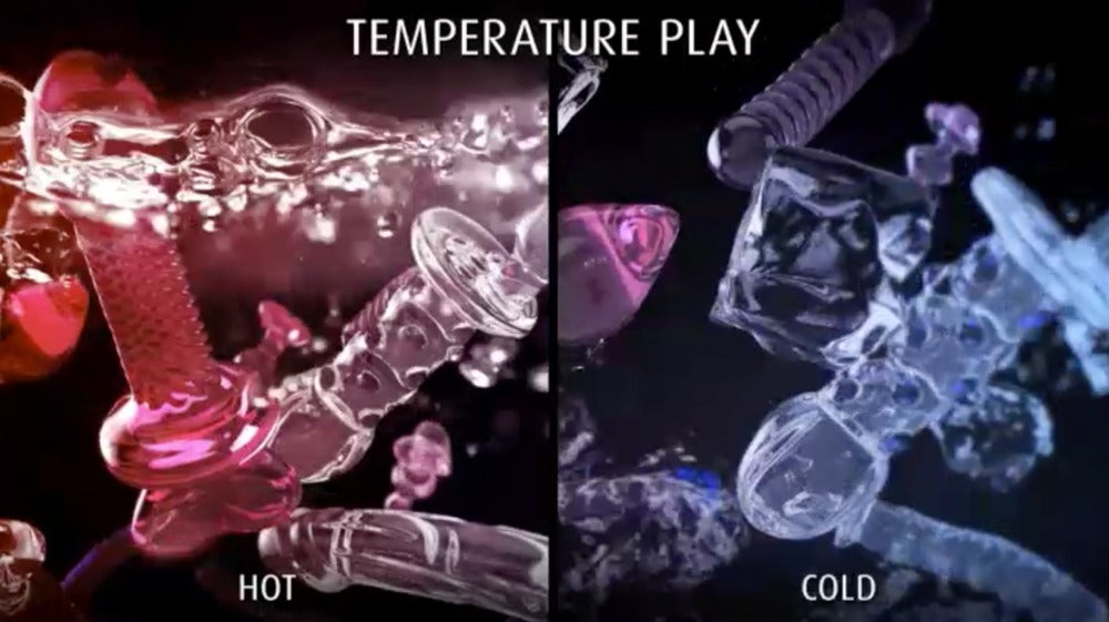 Icicles Hand Blown Glass Whip