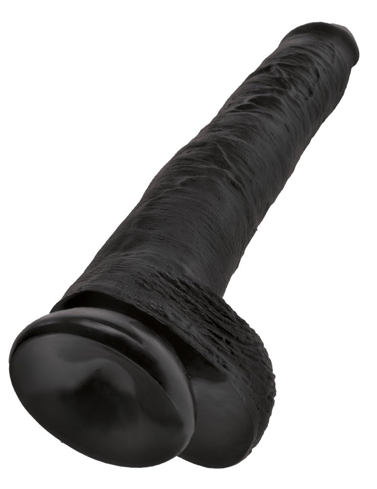 King Cock 14" Cock with Balls Black