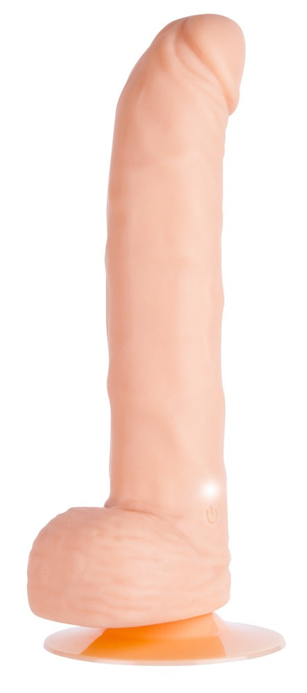 One Touch Silicone 8" Cordless Vibrating Dong