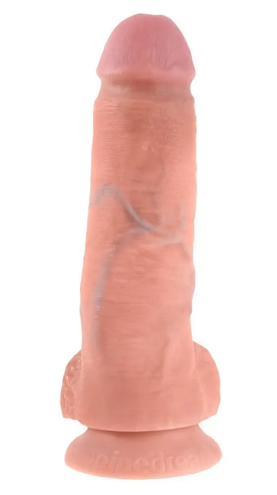 King Cock Realistic Dildo with balls 8" Inch Suction Cup Strap-On Sex Toy