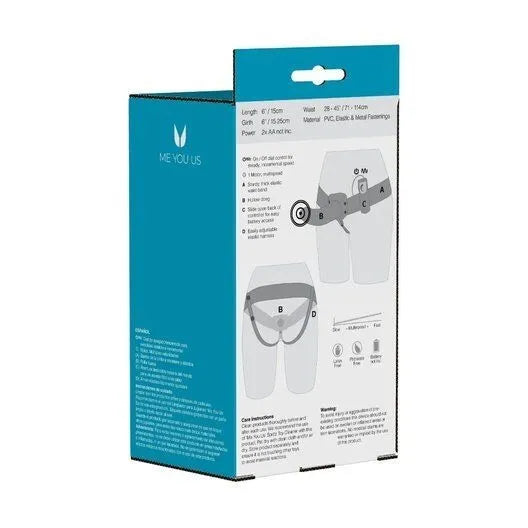 Me You Us The Extender Hollow Vibrating Strap-On Flesh 6 Inch