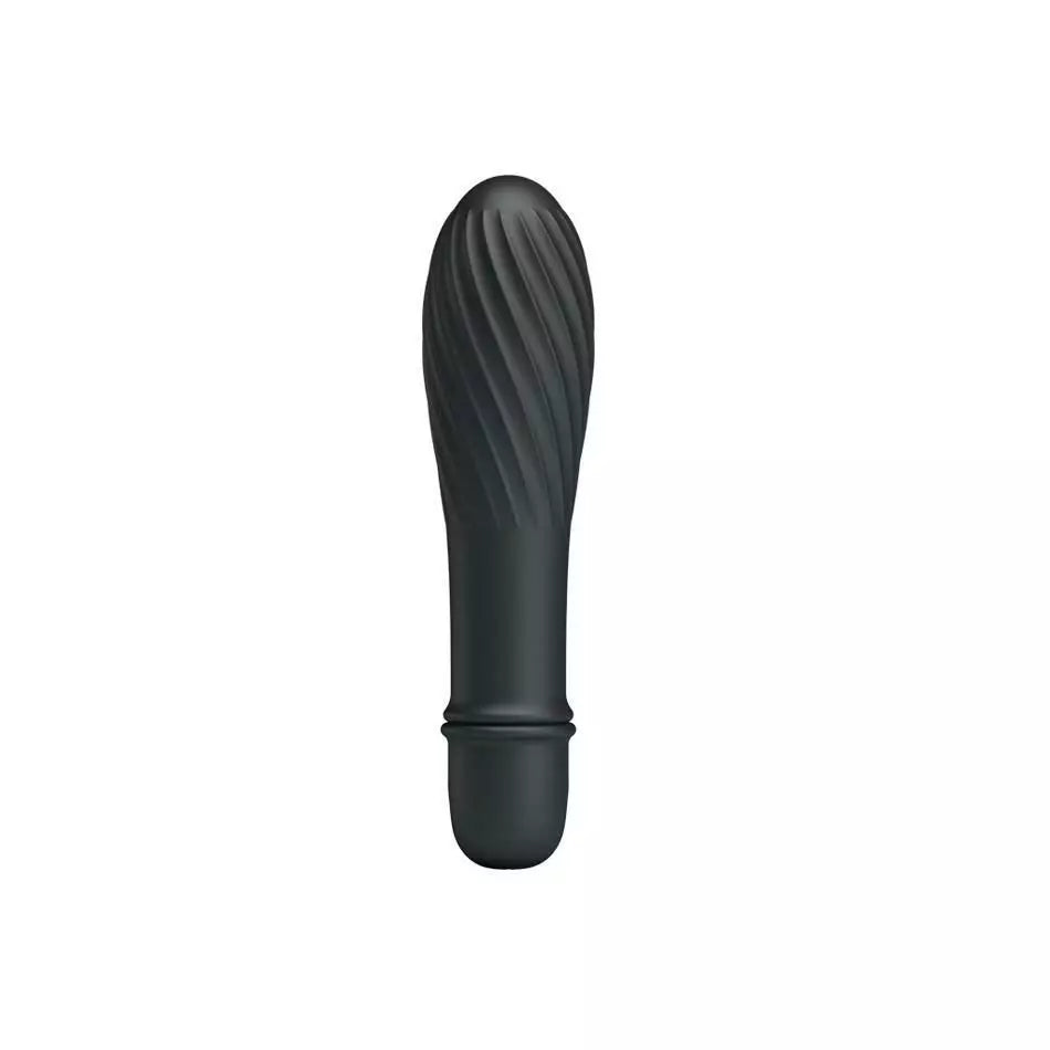 Pretty Love - Solomon Silicone 10 function Battery Vibrator - Black