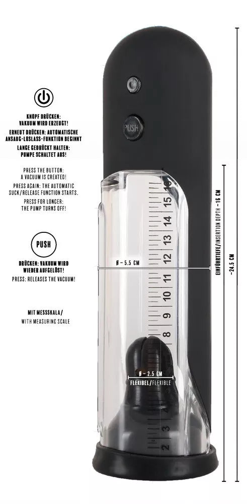 Rebel Men's Gear Automtic Penis Pump