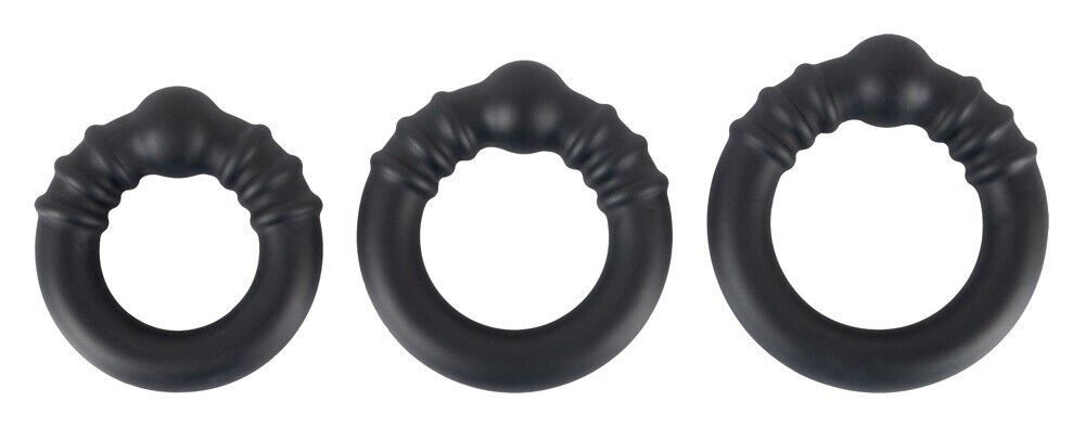 3 Heavy Silicone Cock Rings