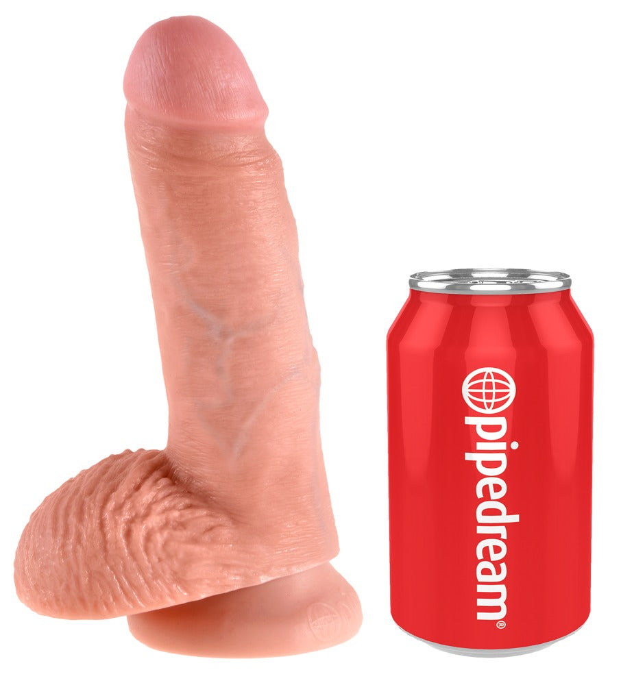 King Cock 7" Cock with Balls Light