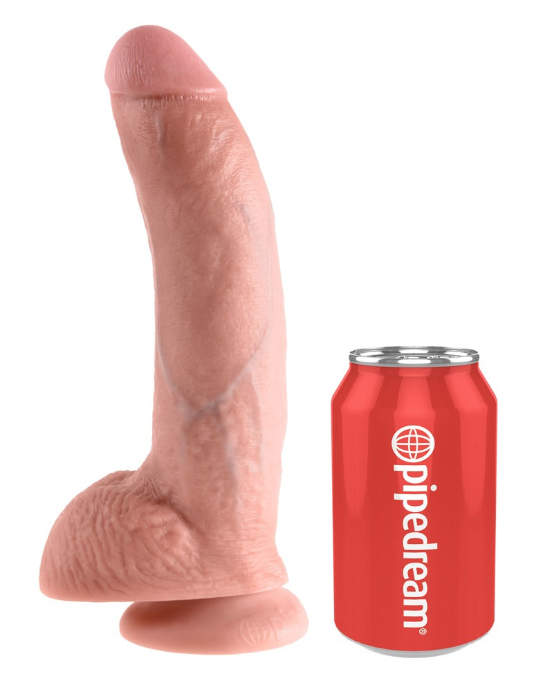 King Cock Cock 9" with Balls Light