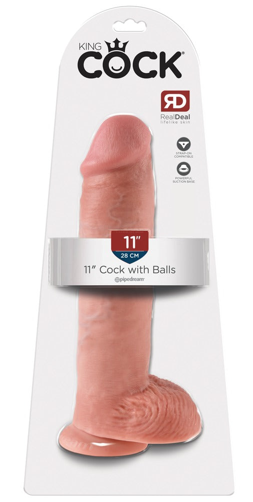 King Cock 11" Cock with Balls