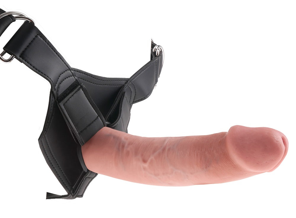 King Cock Strap-on Harness with 9 Inch Cock