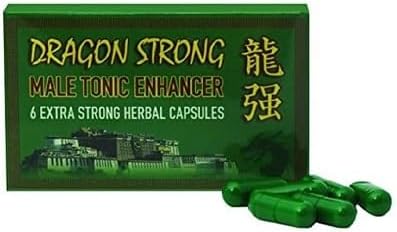 DRAGON STRONG Natural 450mg Capsules Natural Male Enhancement AID Penis Pills (6) Erectile Dysfunction,    Erection