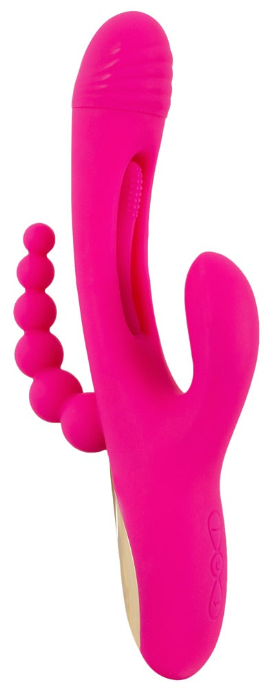Sweet Smile Triple Vibe With Flicking Tongue