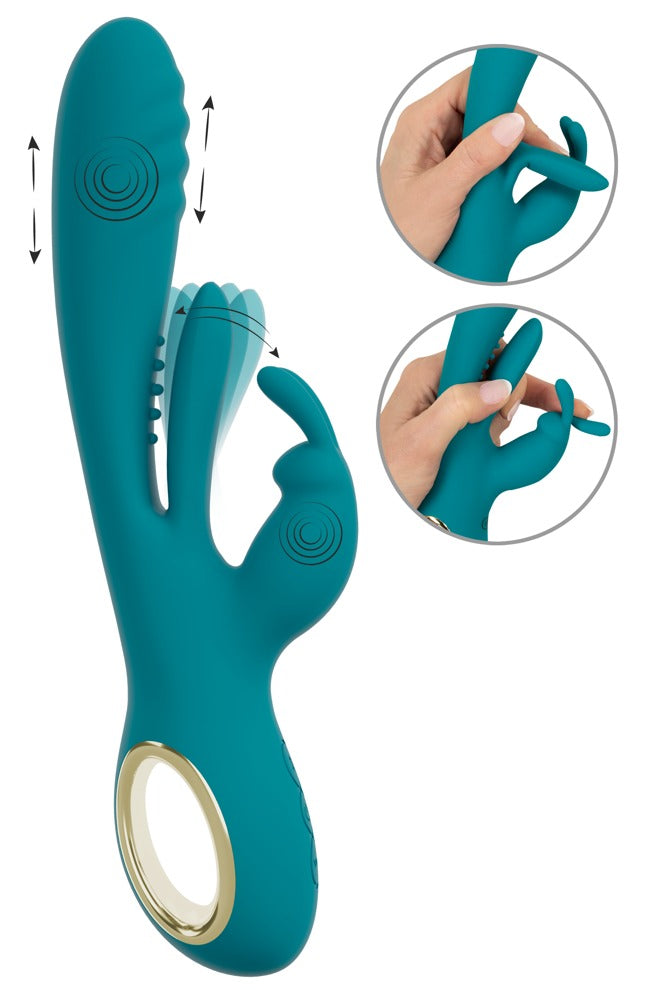 Sweet Smile Rabbit Vibrator with Thrust Function and G-Spot Stimulation