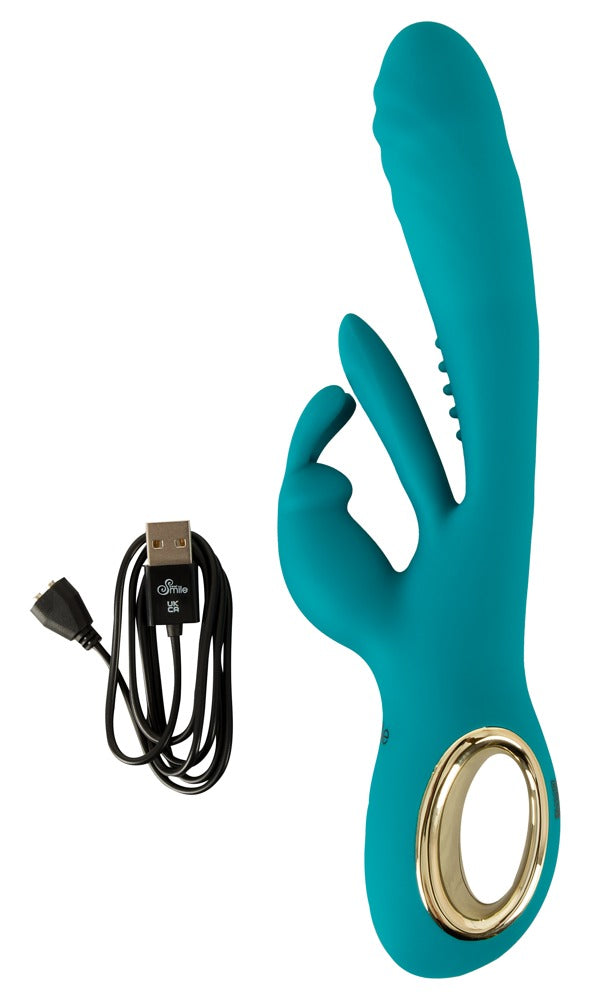 Sweet Smile Rabbit Vibrator with Thrust Function and G-Spot Stimulation