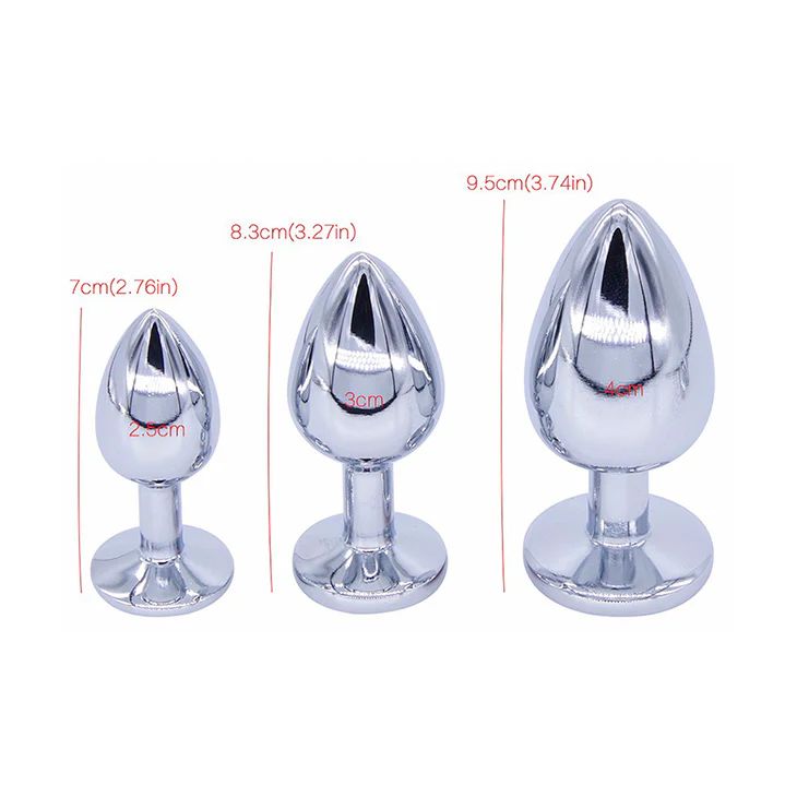 Red Jewel Stainless Steel Butt Plug
