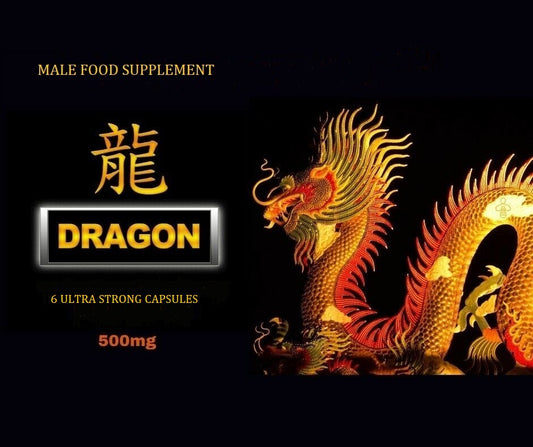 DRAGON ULTRA STRONG Enhancement 500mg x 6 Herbal Capsules/Pills, Erectile Dysfunction,    Erection