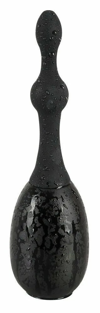 Douche Intimate shower small silician black velvets enema shower anal pump