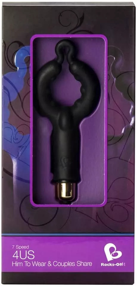 Rocks Off 4us Cock Ring 7  Black
