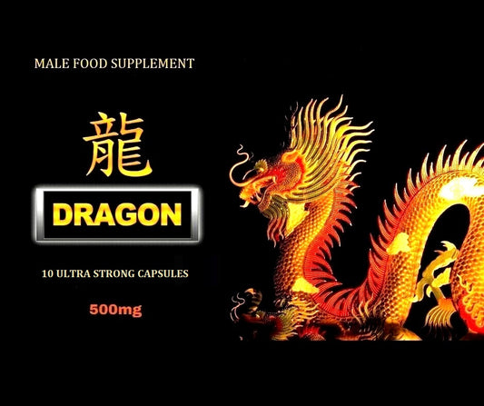 DRAGON ULTRA STRONG Enhancement 500mg x 10 Herbal Capsules/Pills, Erectile Dysfunction,     Erection