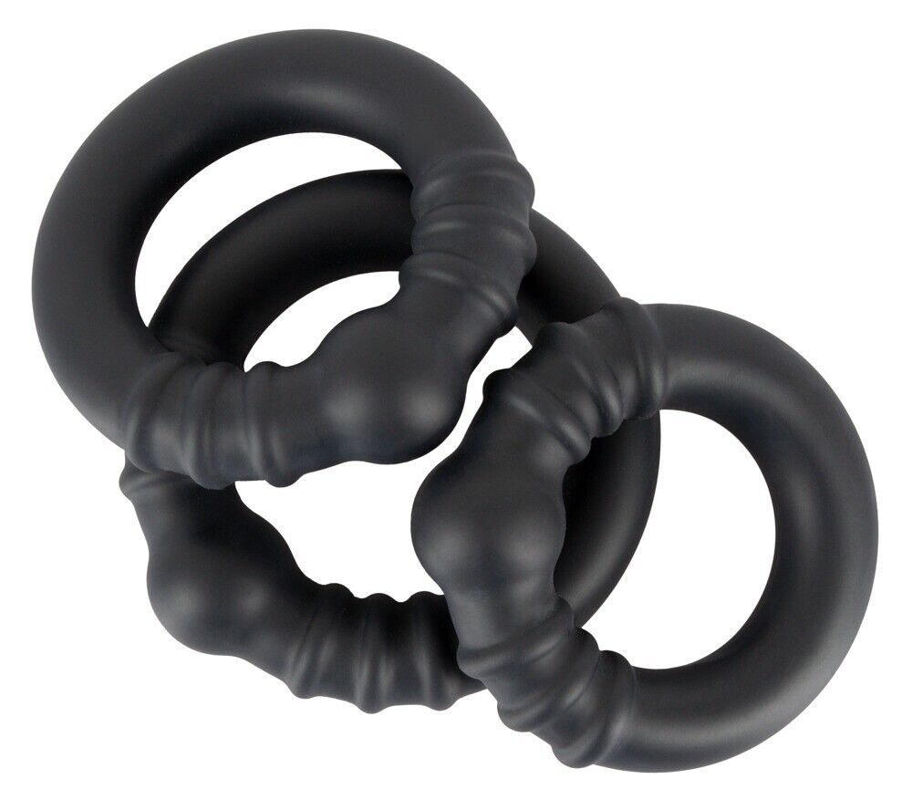 3 Heavy Silicone Cock Rings
