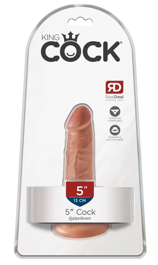 King Cock Realistic Dildo 5" Inch Suction Cup Strap-On Sex Toy