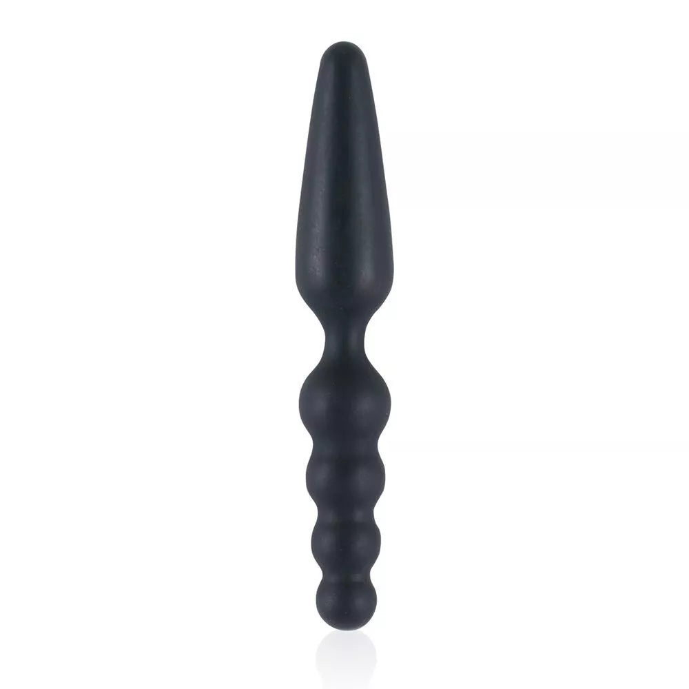 Nanma Dark Stallions Silicone Dual Butt Plug Black 7in