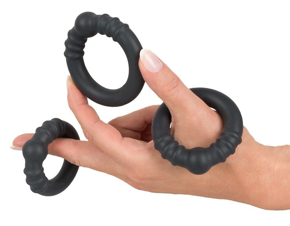 3 Heavy Silicone Cock Rings