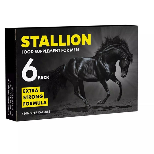 STALLION Supplement/Enhancer For Men / 100% Herbal x6  Capsules/Pills, Erectile Dysfunction,    Erection
