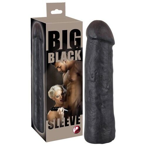 Big Penis Sleeve Black mamba with Natural feel